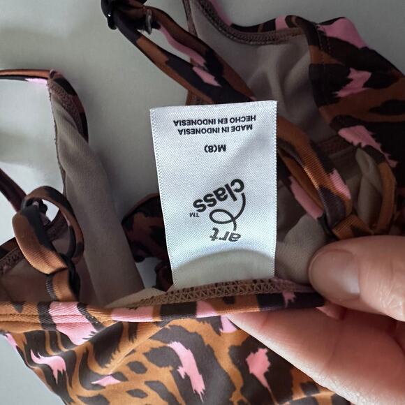 Art Class Girls Wild Cat Leopard Spot
Printed One Piece Swimsuit - Picture 6 of 6